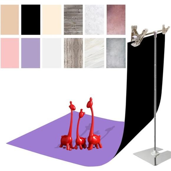 7PCS 14Patterns Double-Sided Photography Background Paper with Stand, Waterproof - Picture 7 of 8